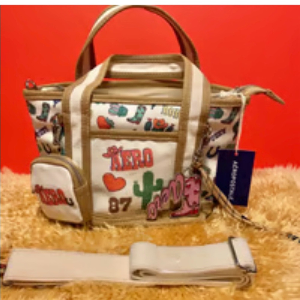 AEROPOSTALE Southwestern Canvas Tote/Crossbody Bag   New